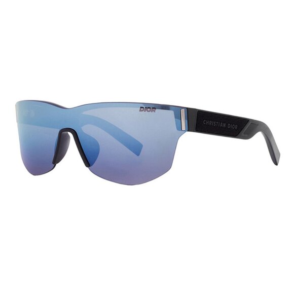 NEW AUTHENTIC DIORXTREM M2U 10A4 BLACK BLUE SHIELD MEN DIOR SUNGLASSES - Picture 1 of 3